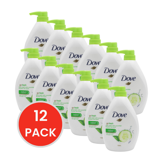 DOVE BODY WASH WITH CUCUMBER & GREEN TEA SCENT 720ml (12x Pack)