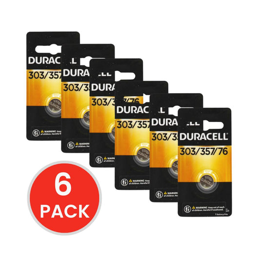DURACELL 303/357/76 1.5V BATTERY (6x Pack)