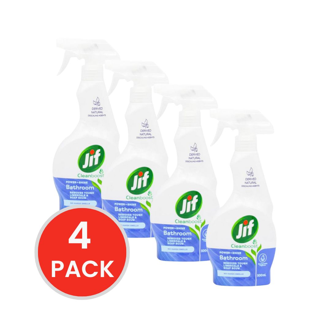 Jif Power & Shine Bathroom Spray 500mL (4 Pack)