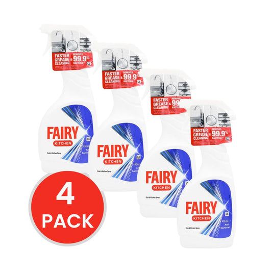 FAIRY KITCHEN DISH & KITCHEN SPRAY ANTIBACTERIAL 450ml (4x Pack)