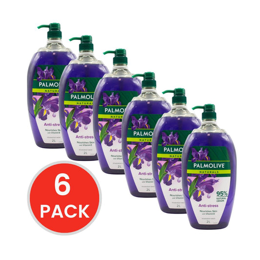 PALMOLIVE VEGAN BODY WASH WITH VITAMIN E ANTI-STRESS 2L (6x Pack)