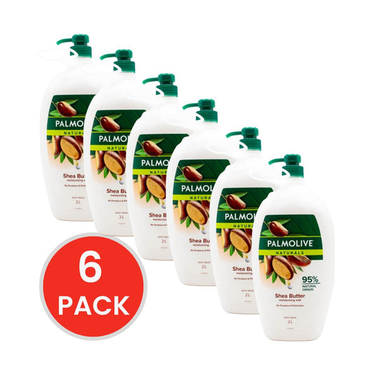 PALMOLIVE BODY WASH SHEA BUTTER 2L (6x Pack)