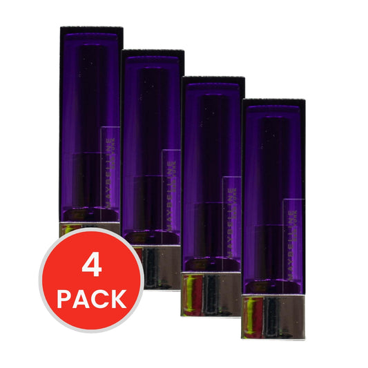 MAYBELLINE 4.2g LIPSTICK CREAM COLOUR SENSATIONAL PLUM RULE 411 (4x Pack)