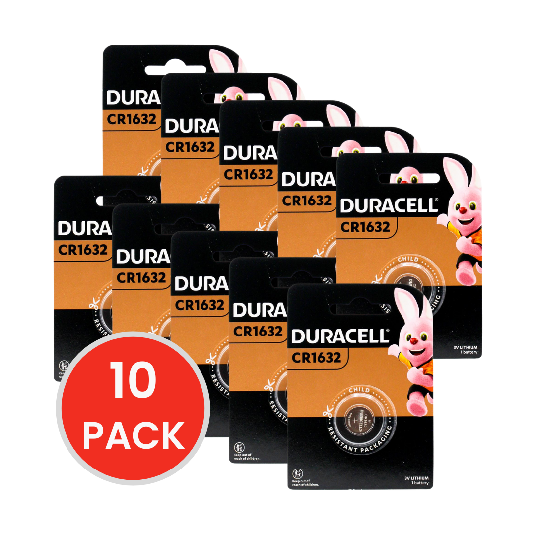 DURACELL CR1632 3V LITHIUM COIN BATTERY (10x Pack)