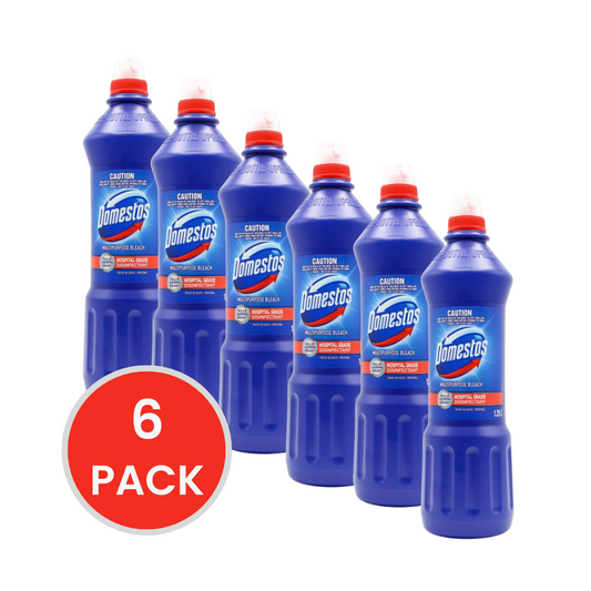 Domestos 1.25L Multipurpose Bleach Original (6x Pack)
