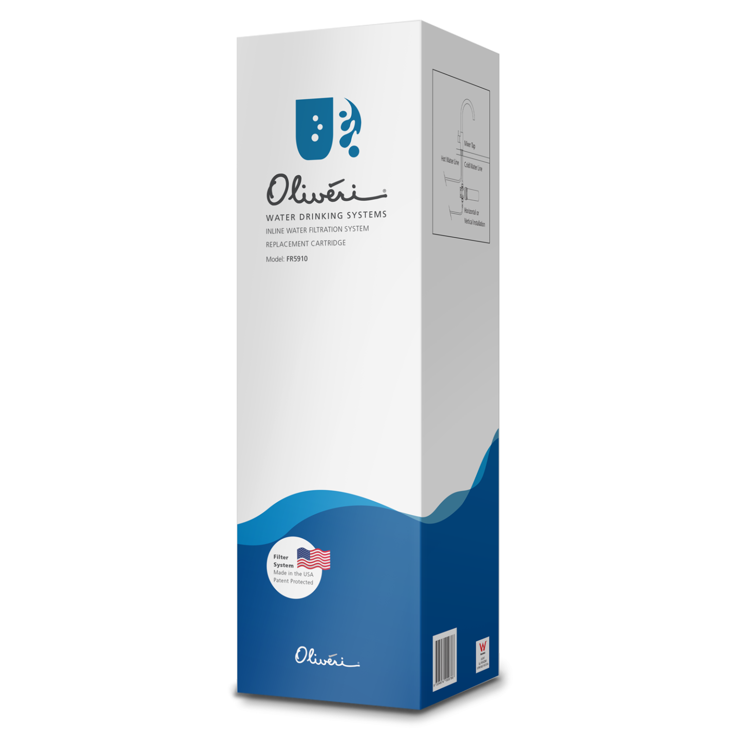 Oliveri Inline Water Filtration System Replacement Cartridge for Harsh Water Use (FR5950)
