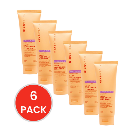 FRULA SKIN DAILY FACE CREAM CLEANSER HYDRATING WITH HYALURONIC ACID AND ECHINACEA EXTRACT 100ml (6x Pack)