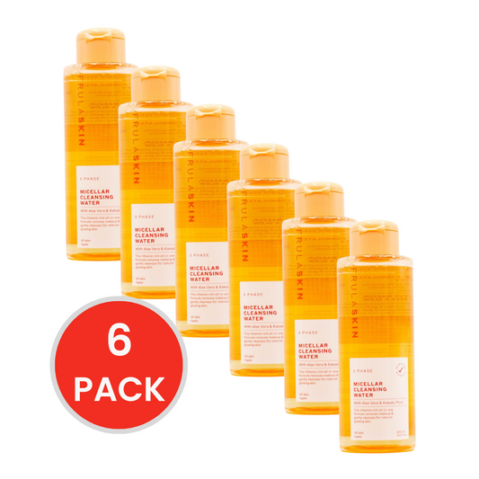 FRULA SKIN MICELLAR CLEANSING WATER 3 PHASE WITH ALOE VERA AND KAKADU PLUM 400ml (6 x Pack)