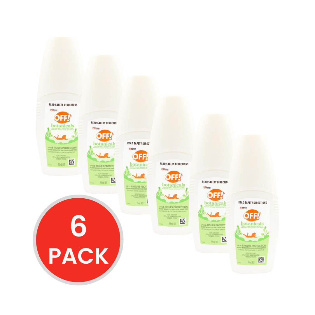 OFF Plant Based Active Insect Repellent Spray 95mL (6 Pack)