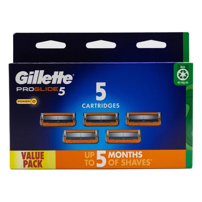Gillette ProGlide Razor Blade Cartridges Pack of 5 Replacement Refills (6 pack)