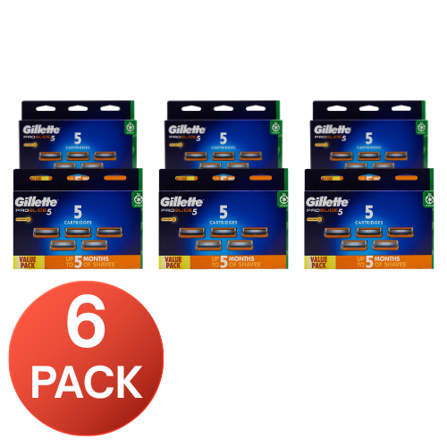 Gillette ProGlide Razor Blade Cartridges Pack of 5 Replacement Refills (6 pack)