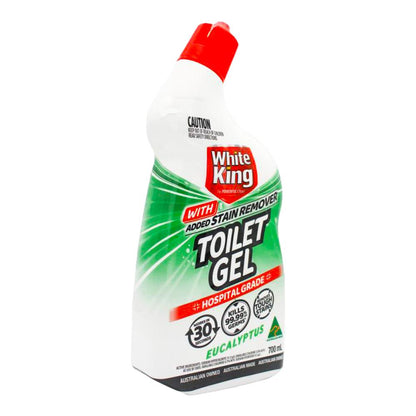 White King Toilet Gel With Added Stain Remover Eucalyptus 700ml (6 Pack)