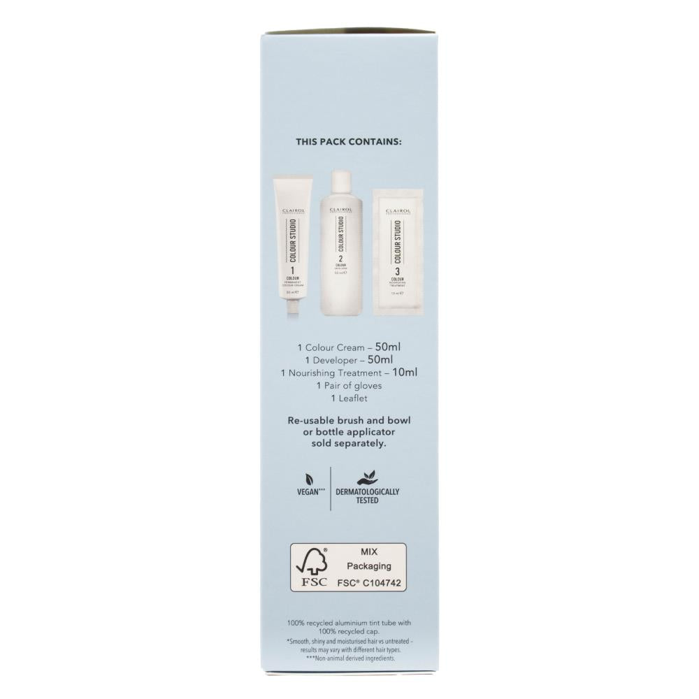 Clairol Professional Permanent Hair Cream Colour Studio 7/0 Latte Blonde (3x Pack)