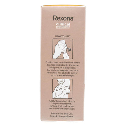 REXONA 48g / 45mL ANTIPERSPIRANT DEODORANT CLINICAL PROTECTION CREAM 96H 3X STRONGER STRESS CONTROL (6x Pack)