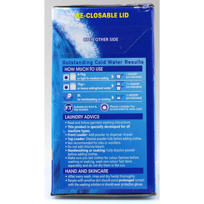Cold Power Laundry Powder Advanced Clean Front + Top Loader 1kg (12 Pack)