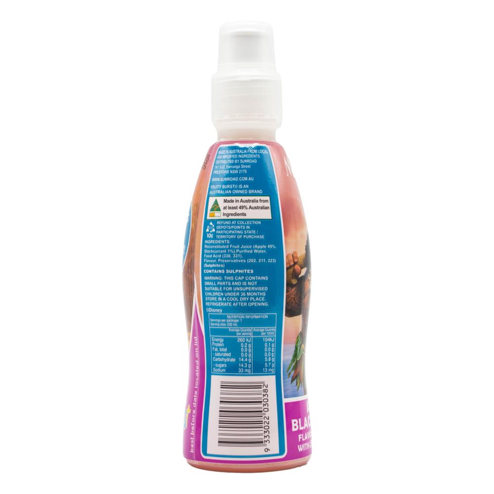 Fruity Burst Maui & Moana Abc 250ml Bottle (24x Pack)