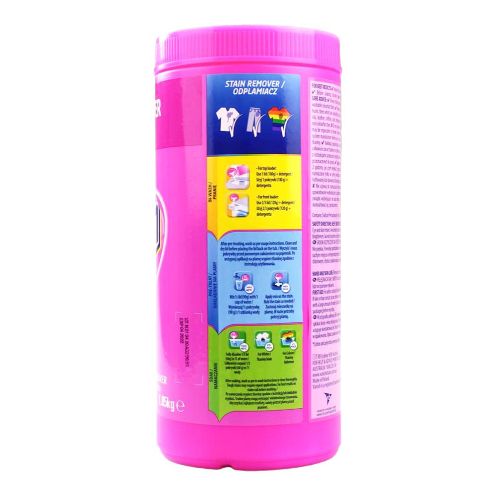 Vanish Fabric Stain Remover Powder 1.85kg (6 Pack)