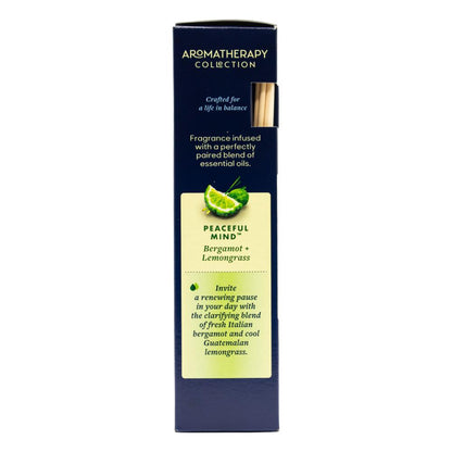 Glade Reed Difuser Aromatherapy Peaceful Mind Bergamot And Lemongrass 80ml (6x Pack)