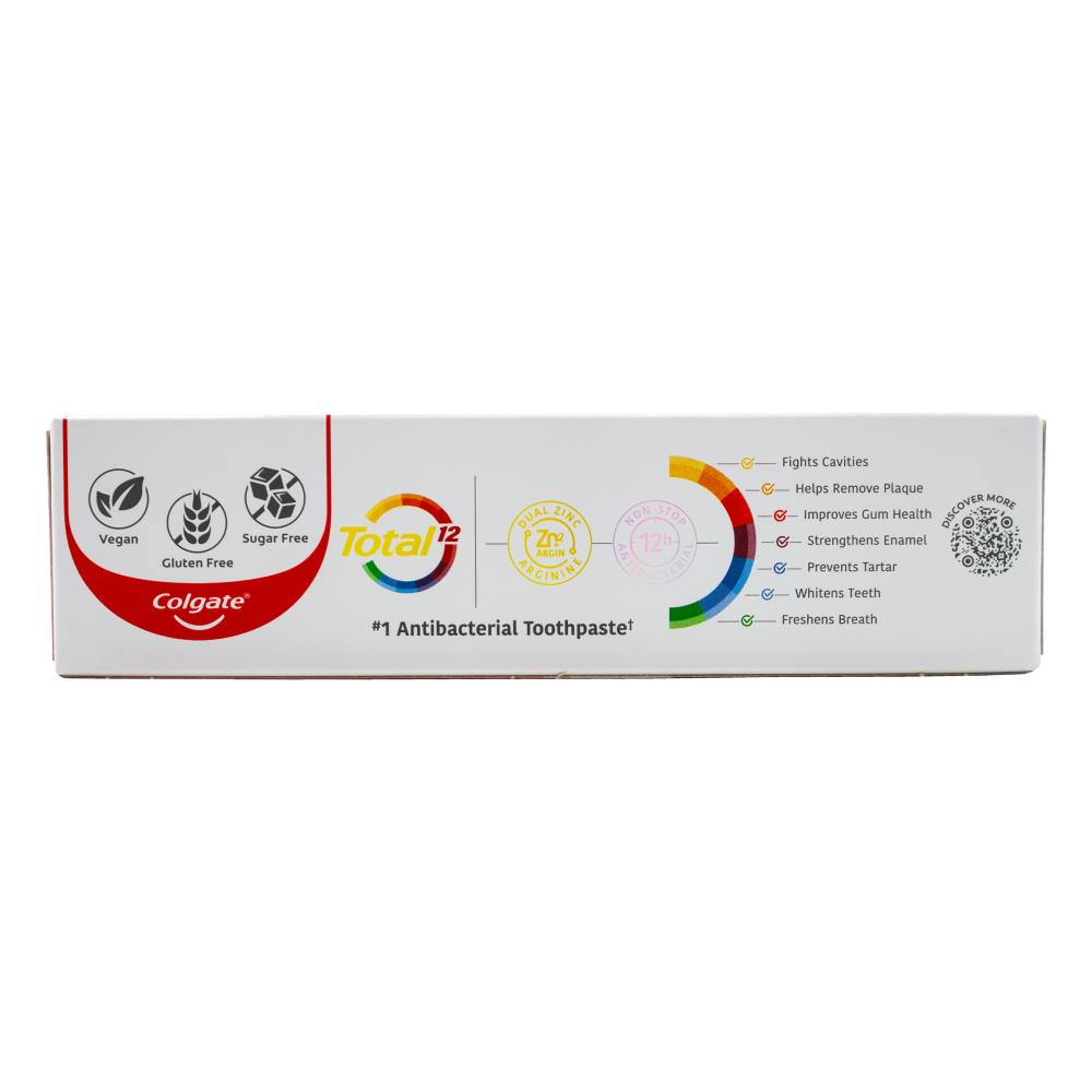 Colgate 115g Toothpaste Total 12 Charcoal Deep Clean (12x Pack)
