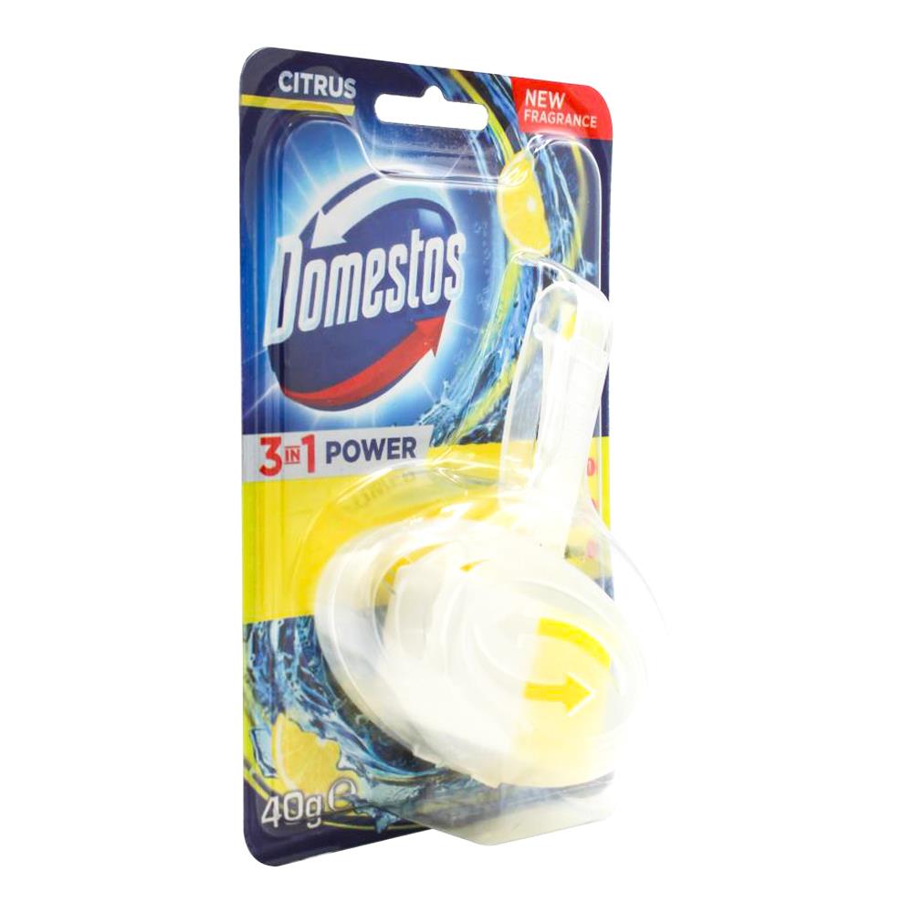 Domestos Toilet Cleaner Cage 3 In 1 Power Citrus 40g (12 Pack)