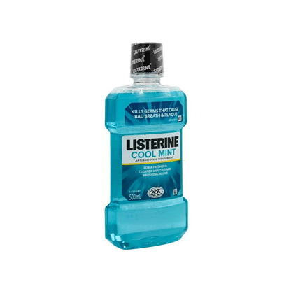 LISTERINE 500mL ANTIBACTERIAL MOUTHWASH COOL MINT (4x Pack)