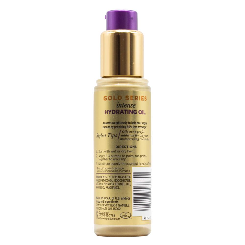PANTENE 95mL GOLD SERIES INTENSE HYDRATING OIL INFUSED WITH ARGAN OIL (3x Pack)