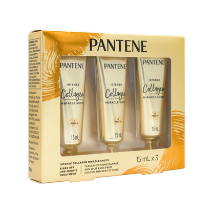 PANTENE PK3 X 15mL INTENSE COLLAGEN MIRACLE SHOTS 15ml x 3Pk (12 Value Pack)