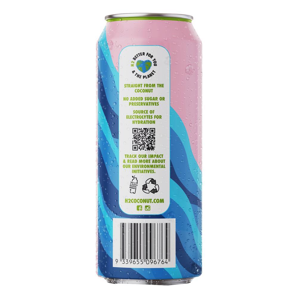 H2coco Pure Coconut Water With Lychee 500ml Can (12x Pack)