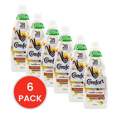 COMFORT 900mL FABRIC CONDITIONER VANILLA ORCHID (6x Pack)