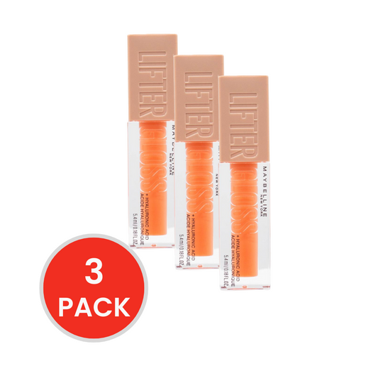 MAYBELLINE 5.4mL LIP GLOSS LIFTER PEACH RING 22 (3x Pack)