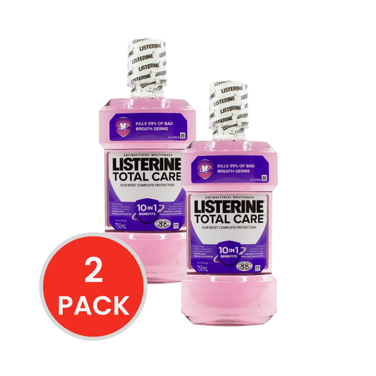 LISTERINE 750mL MOUTHWASH TOTAL CARE (4x Pack)