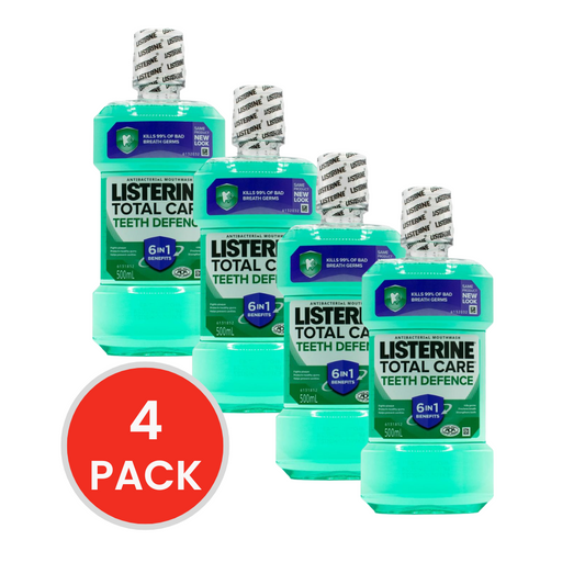 LISTERINE 500mL MOUTHWASH TOTAL CARE TOTAL DEFENCE (4x Pack)