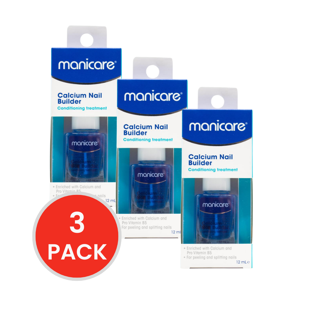 MANICARE 12mL CALCIUM NAIL BUILDER (3x Pack)