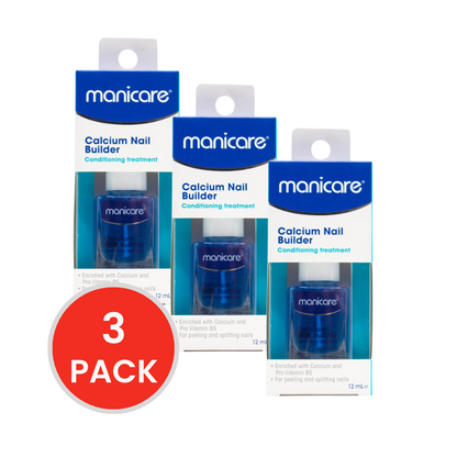 MANICARE 12mL CALCIUM NAIL BUILDER (3x Pack)