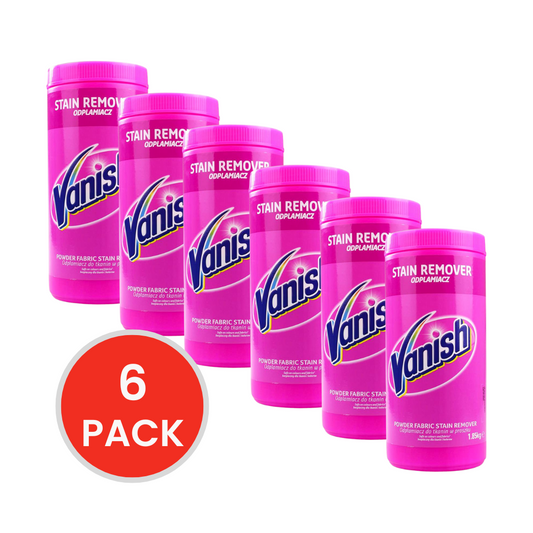 VANISH 1.85kg POWDER FABRIC STAIN REMOVER (6x Pack)