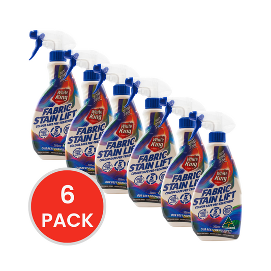 WHITE KING 500mL FABRIC STAIN LIFT (6x Pack)