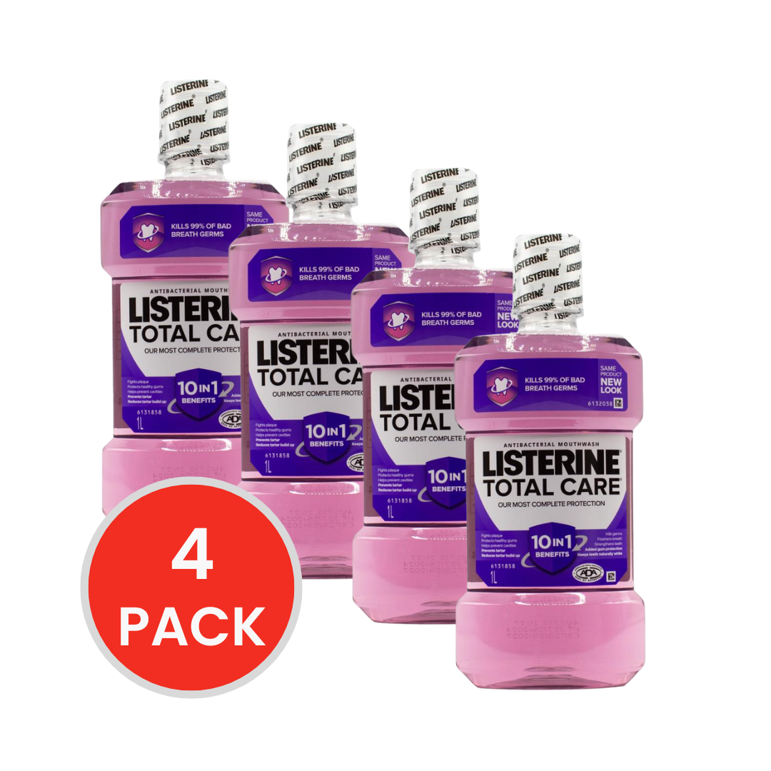 LISTERINE 1L MOUTHWASH TOTAL CARE (4x Pack)