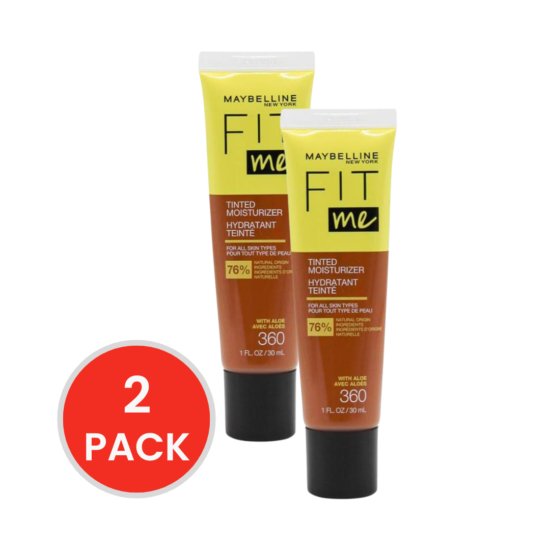 Maybelline Fit Me Tinted Moisturizer 360 30mL (2 Pack)