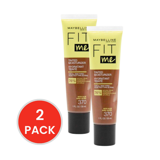 MAYBELLINE 30ml FIT ME TINTED MOISTURIZER 370 (2x Pack)