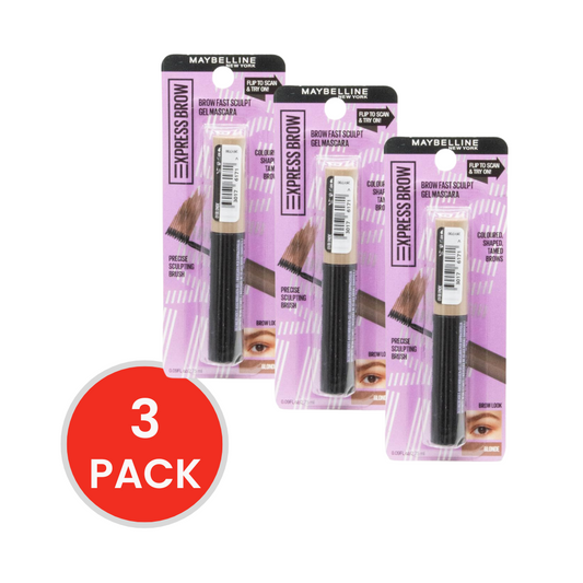 MAYBELLINE 2.75mL EXPRESS BROW BLONDE CARDED (3x Pack)