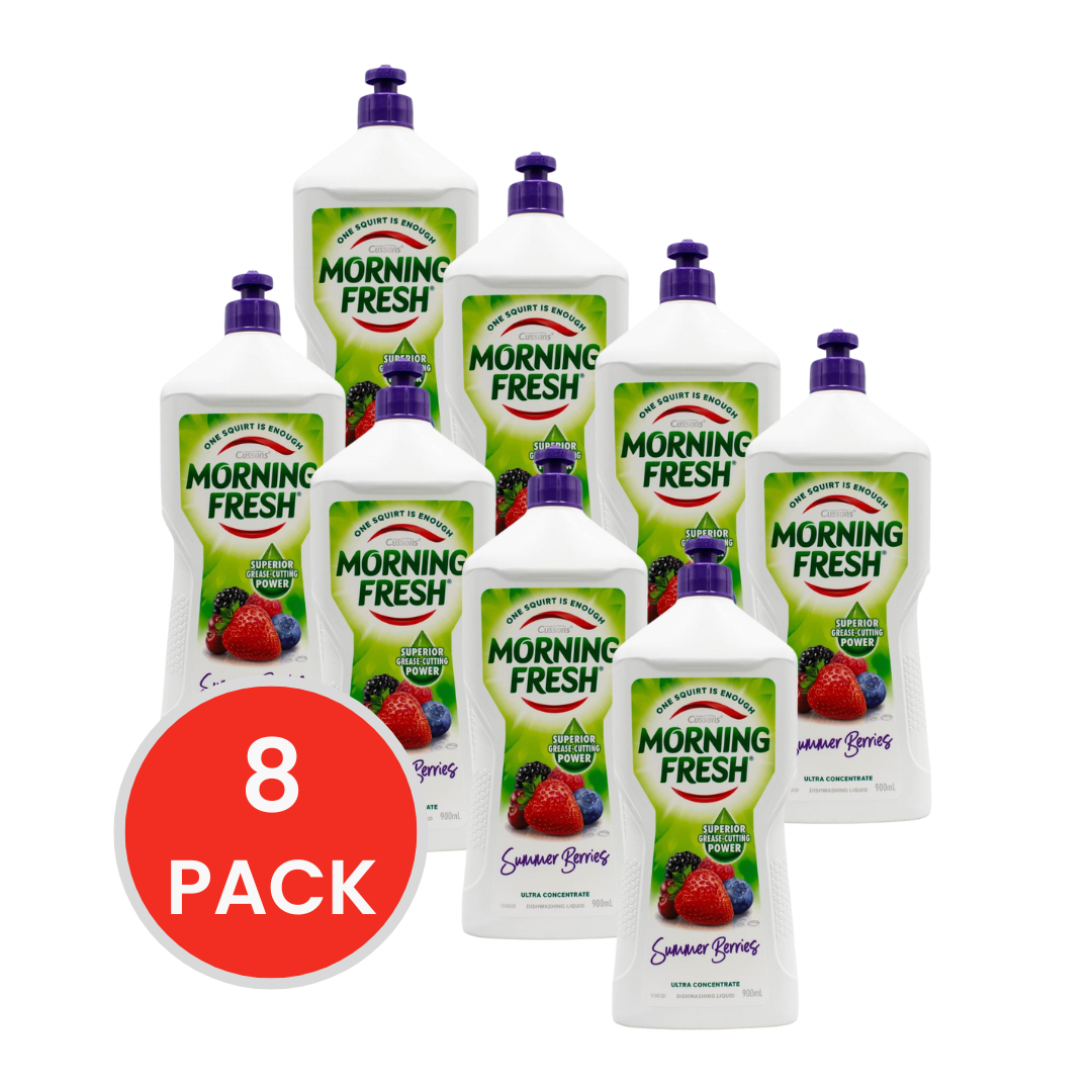 Morning Fresh Ultra Concentrate Summer Berries Dishwashing Liquid 900mL (8 Pack)