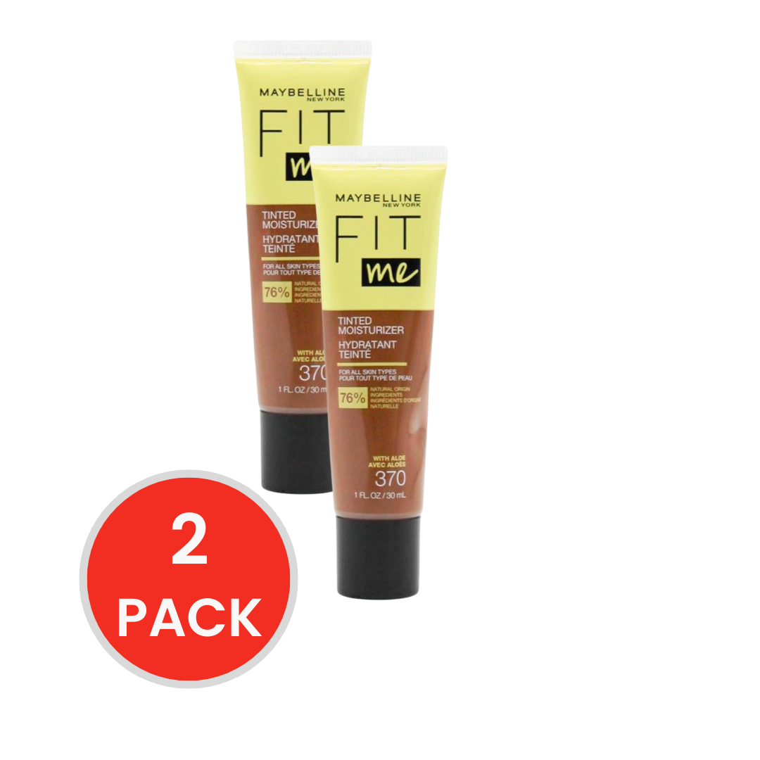 Maybelline 30ml Fit Me Tinted Moisturizer 370 (2x Pack)