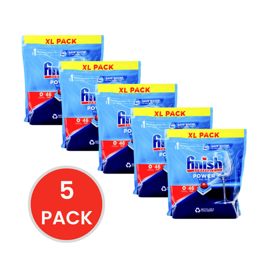 Finish Powerball Dishwashing Tablets Power All in 1 5 X 46pk (230 Tablets)