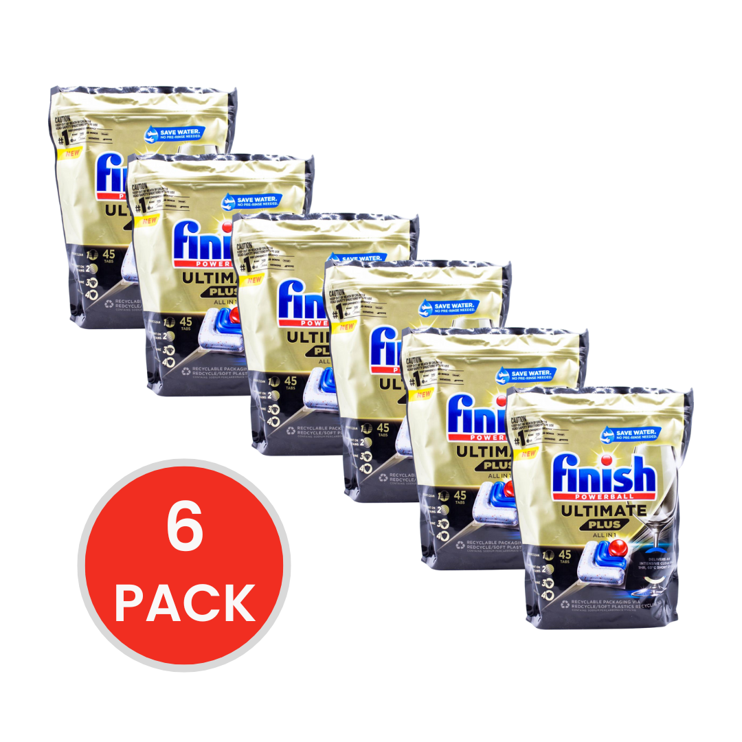 Finish Powerball Ultimate Plus All in 1 Dishwasher Tablets 6 x 45pk (270 Tablets)