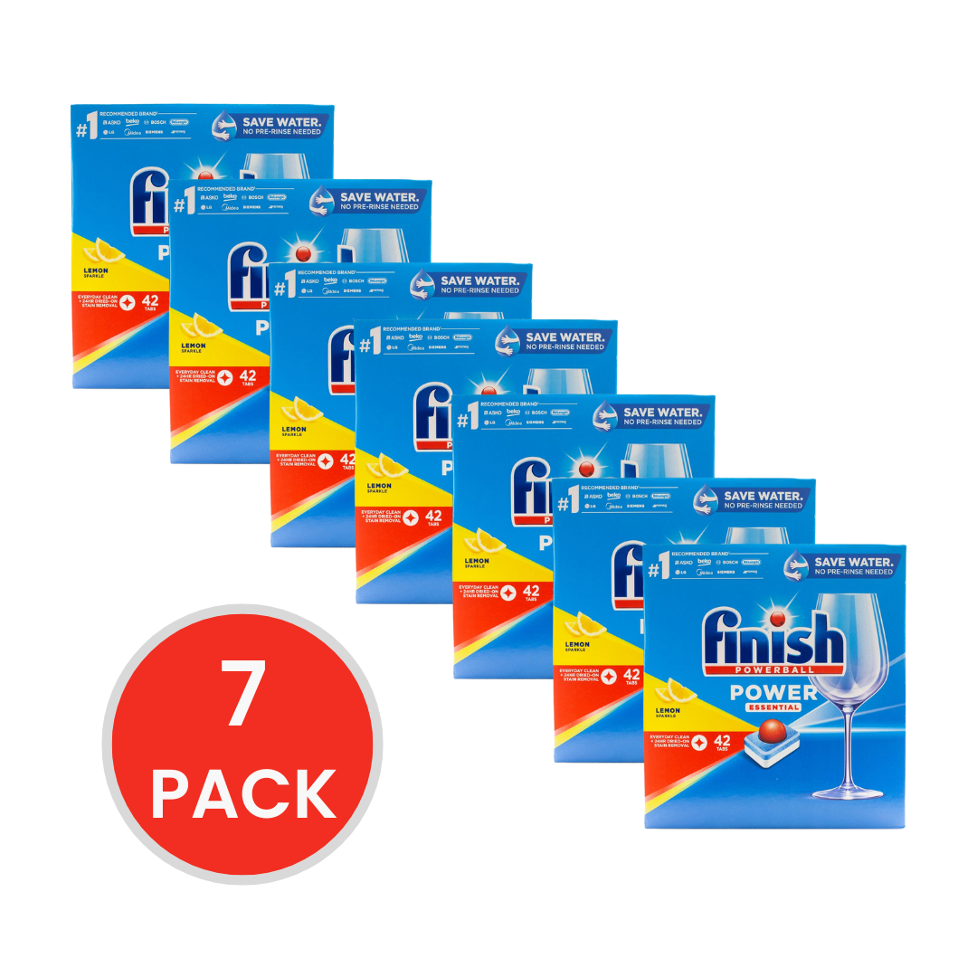 Finish Powerball Dishwashing Tablets Lemon Sparkle 7 X 42pk (294 Tablets)