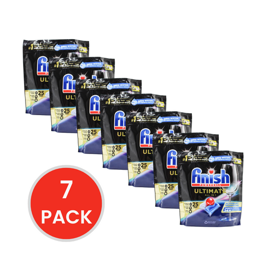 Finish Powerball Dishwashing Tablets Ultimate All in 1  7 X 25pk (175 Tablets)