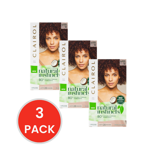 Clairol Natural Instincts Hair Color 4rr Dark Red (3x Pack)