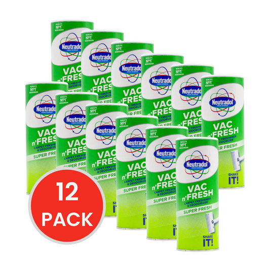 NEUTRADOL CARPET FRESHENER AND DEODORIZER SUPER FRESH 350g (12x Pack)
