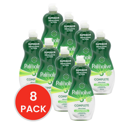 PALMOLIVE 500ml ULTRA COMPLETE DISHWASHING LIQUID CITRUS BLAST (8x Pack)