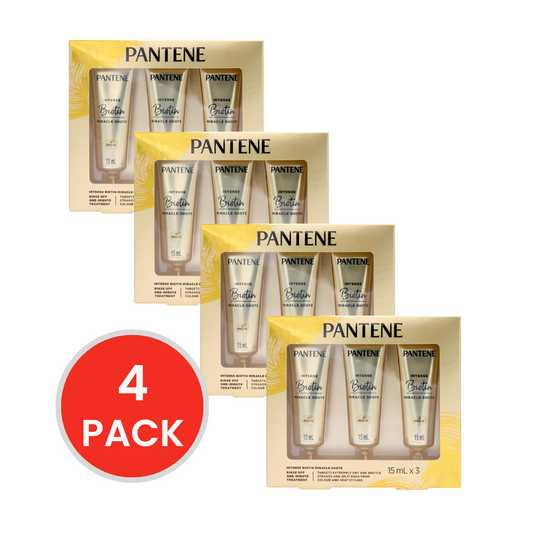 PANTENE 15mL INTENSE BIOTIN MIRACLE SHOTS (4x Pack)